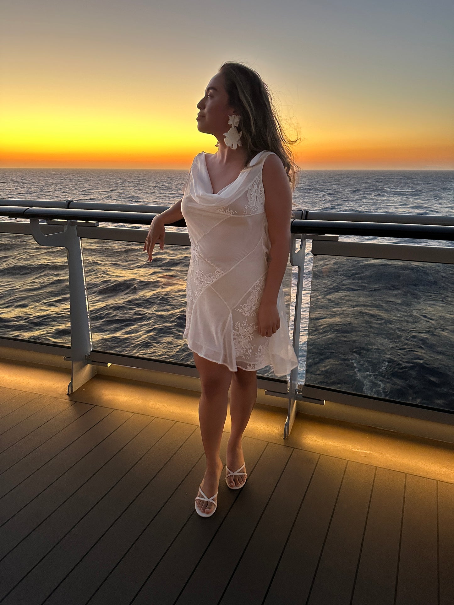 Milos Dress – Luxe Patchwork Silk Chiffon & Lace Mini Bridal Gown